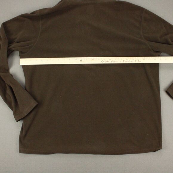 Eddie Bauer First Ascent 1/4 Zip Fleece Jacket Men’s XXL Brown Outdoor - Picture 6 of 9